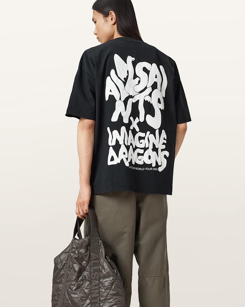 AllSaints X Imagine Dragons Drogando T-Shirt – Jet Black