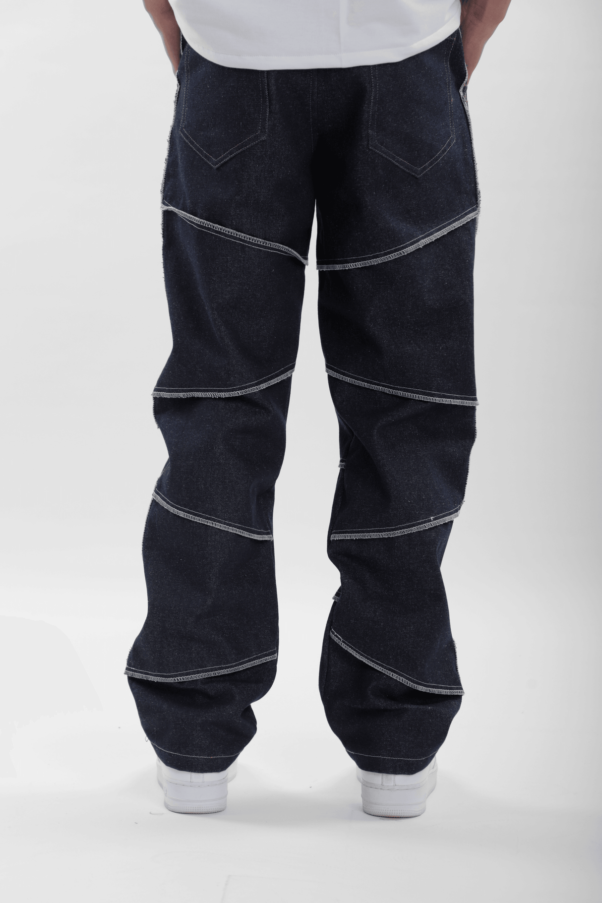 Scratched Denim Jeans - dawntown