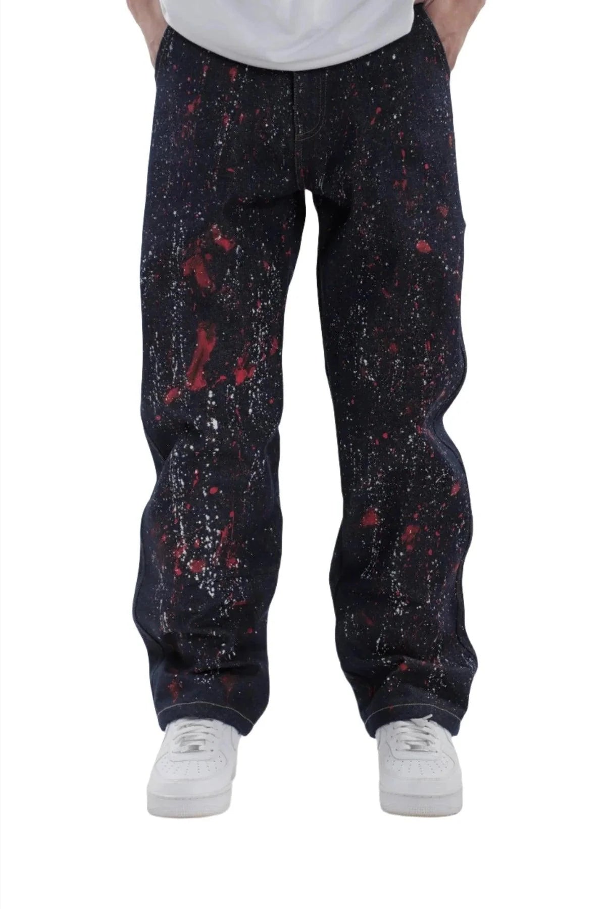 Splatter Denim Jeans