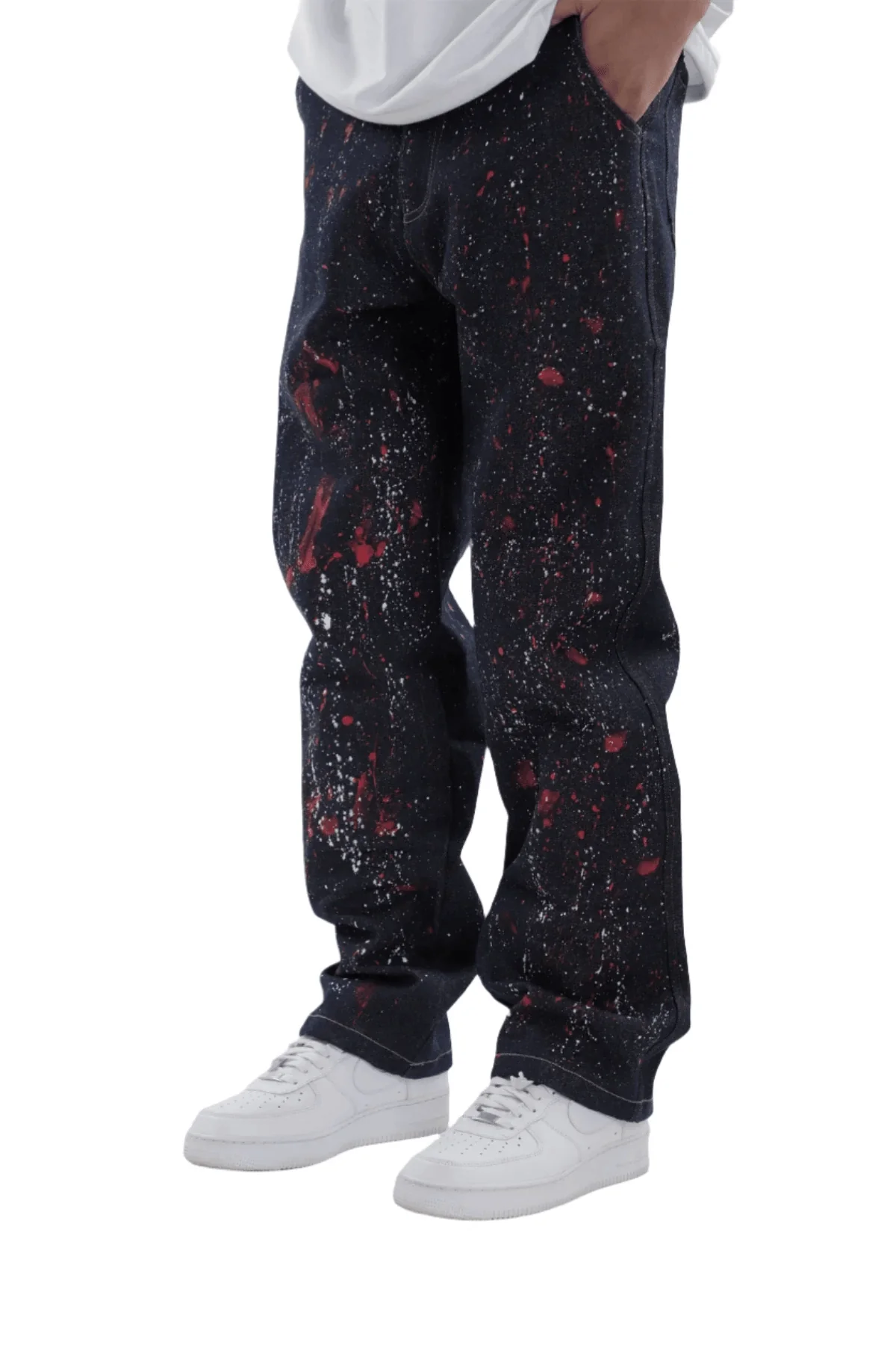 Splatter Denim Jeans