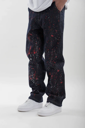 Splatter Denim Jeans