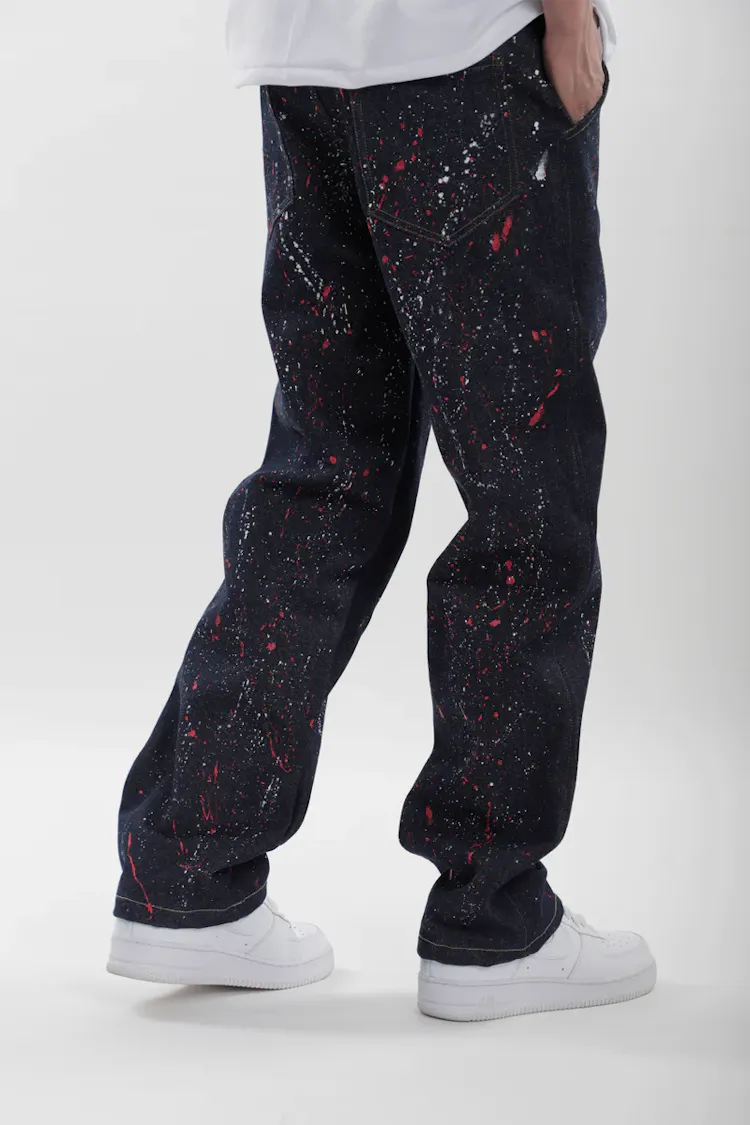 Splatter Denim Jeans