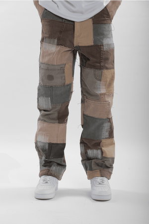 Earth Patchwork Jeans - dawntown