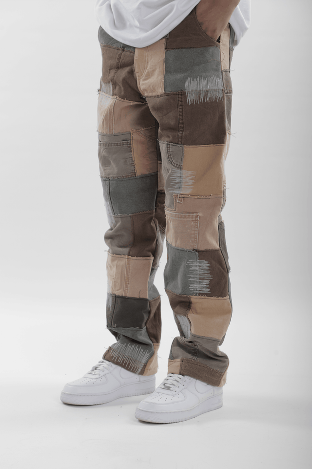 Earth Patchwork Jeans - dawntown