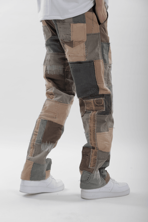 Earth Patchwork Jeans - dawntown