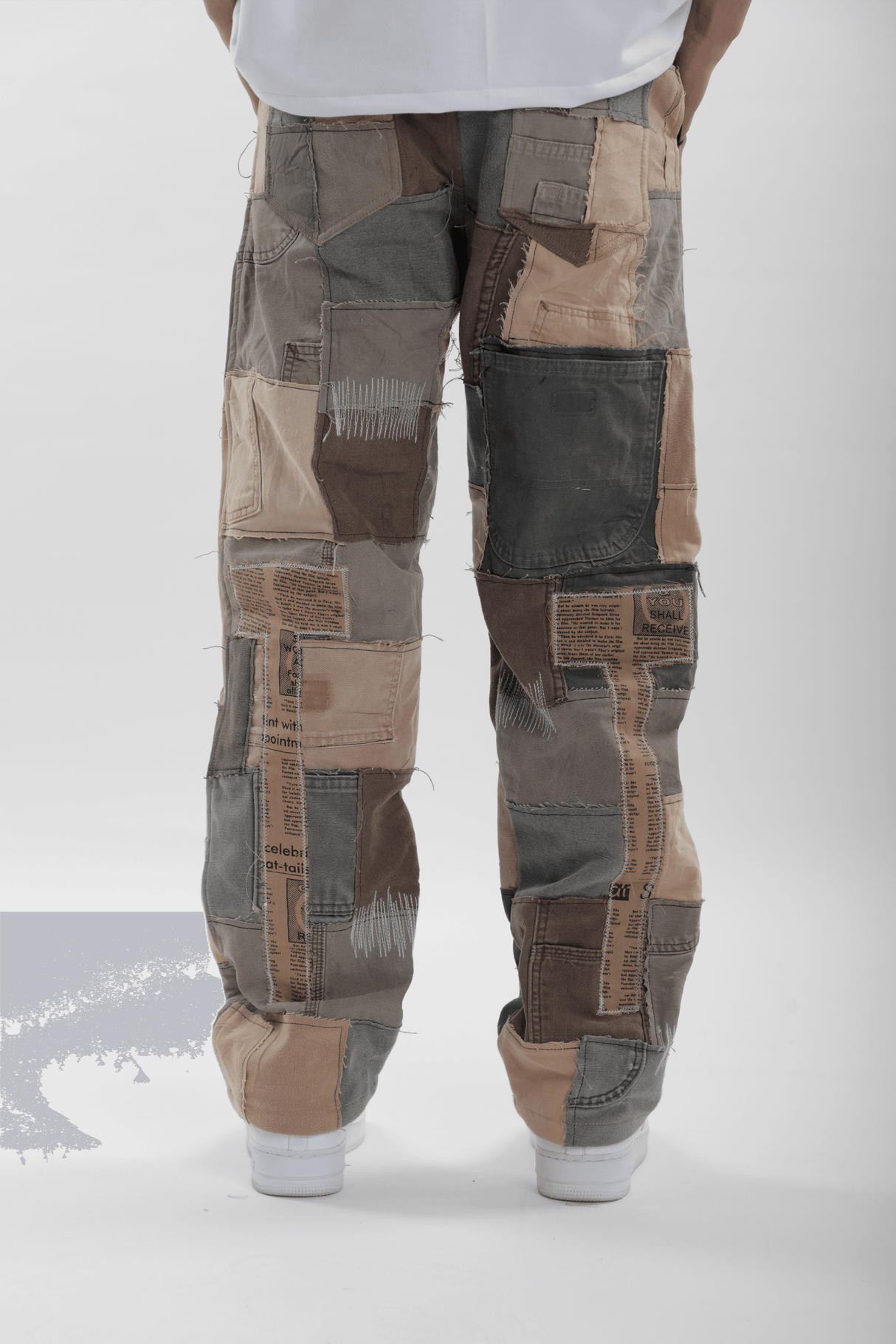 Earth Patchwork Jeans - dawntown