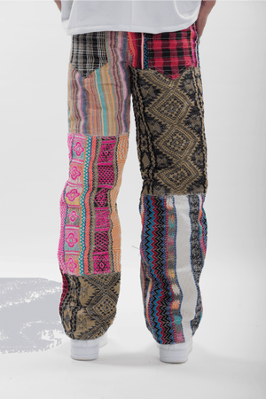 Ethnic Patchwork Jeans - dawntown