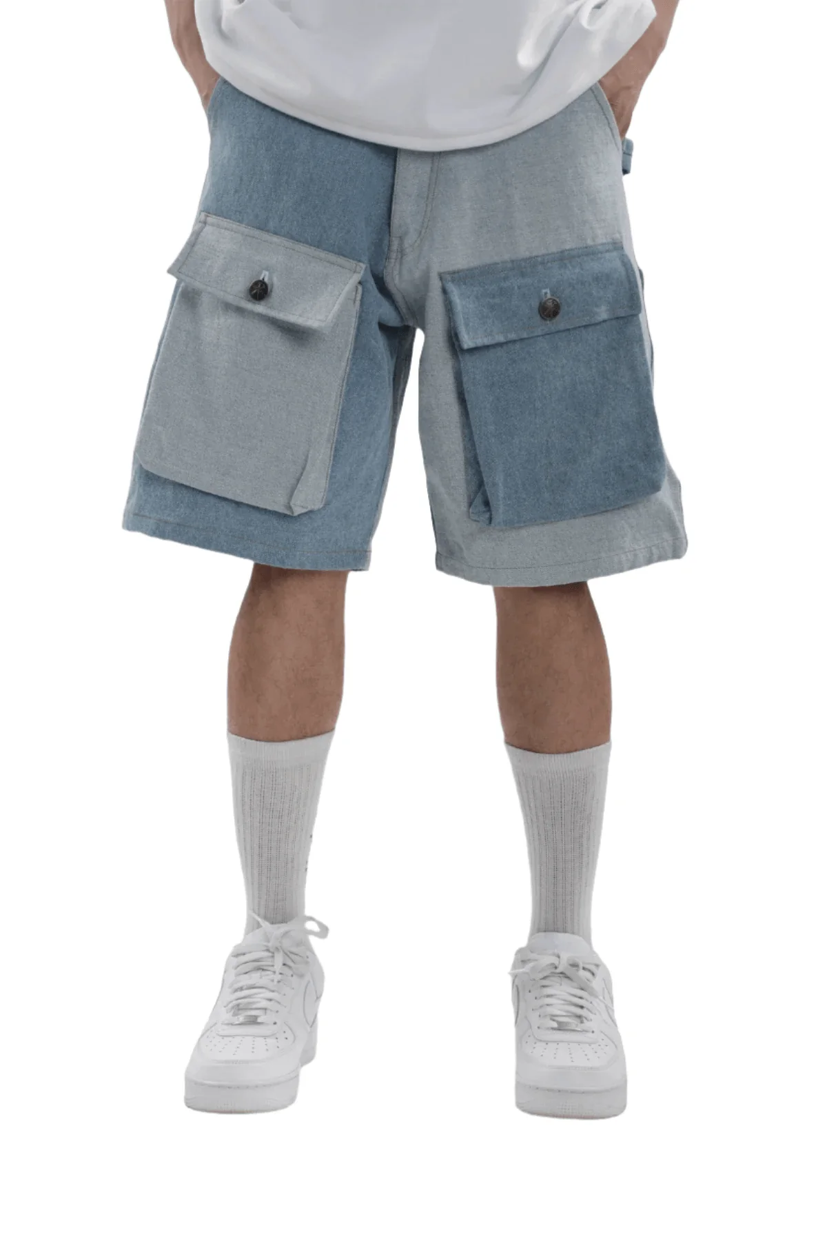 Toffle Denim Carpenter Shorts - dawntown