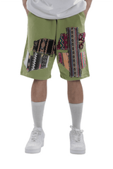 Artistic Stitched Shorts - dawntown