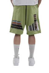 Artistic Stitched Shorts - dawntown