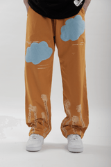 Bleached Floral Joggers - dawntown