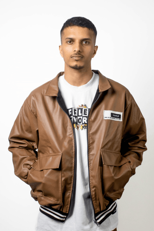 Brown Leather Jacket - dawntown