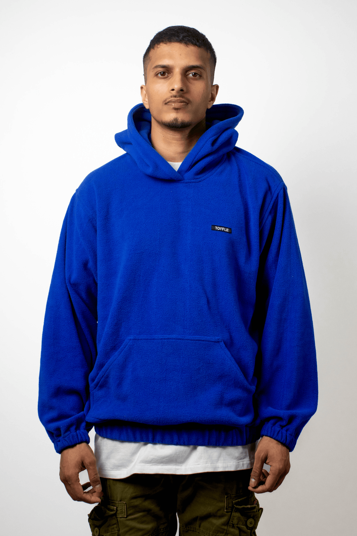 Dark Blue Polar Fleece Hoodie - dawntown