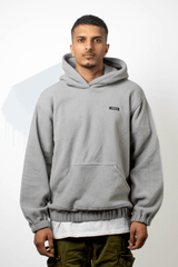 Grey Polar Fleece Hoodie - dawntown