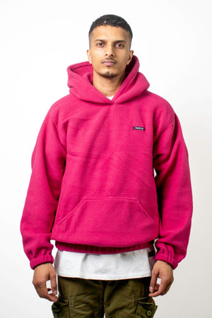 Maroon Polar Fleece Hoodie - dawntown