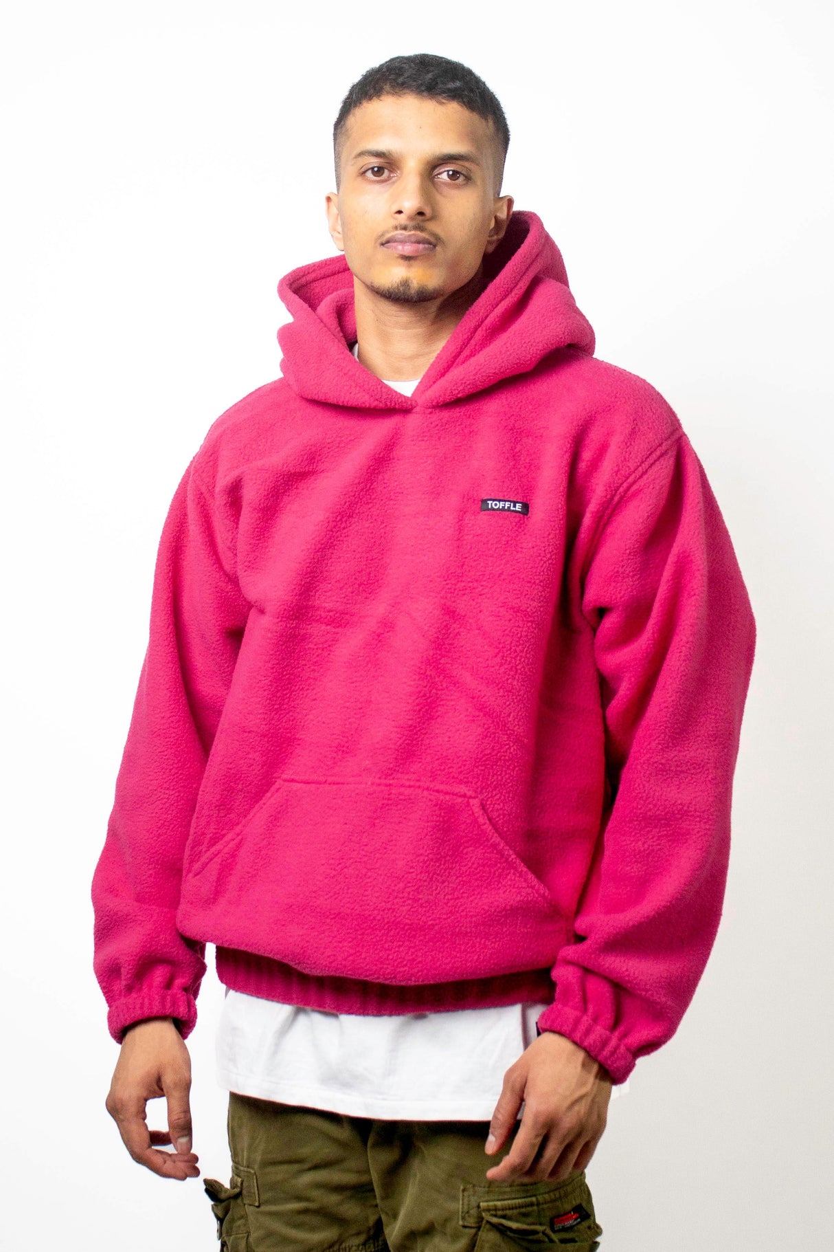 Maroon Polar Fleece Hoodie - dawntown