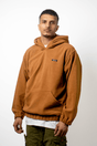 Brown Polar Fleece Hoodie - dawntown