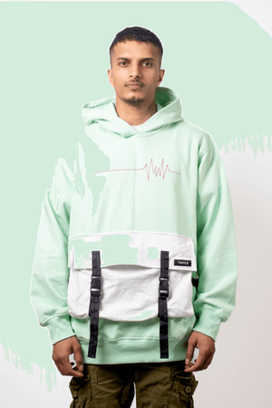 Boxy Pastel Green Hoodie - dawntown