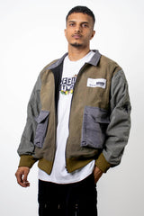 Reconstructed Olive Jacket - dawntown