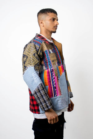 Ethnic Patchwork Jacket - dawntown