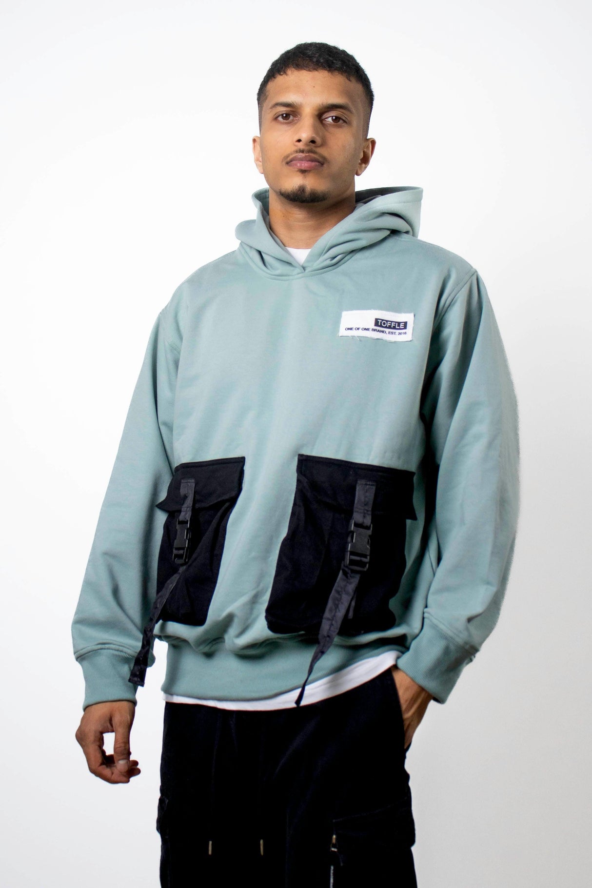 Boxy Teal Hoodie - dawntown