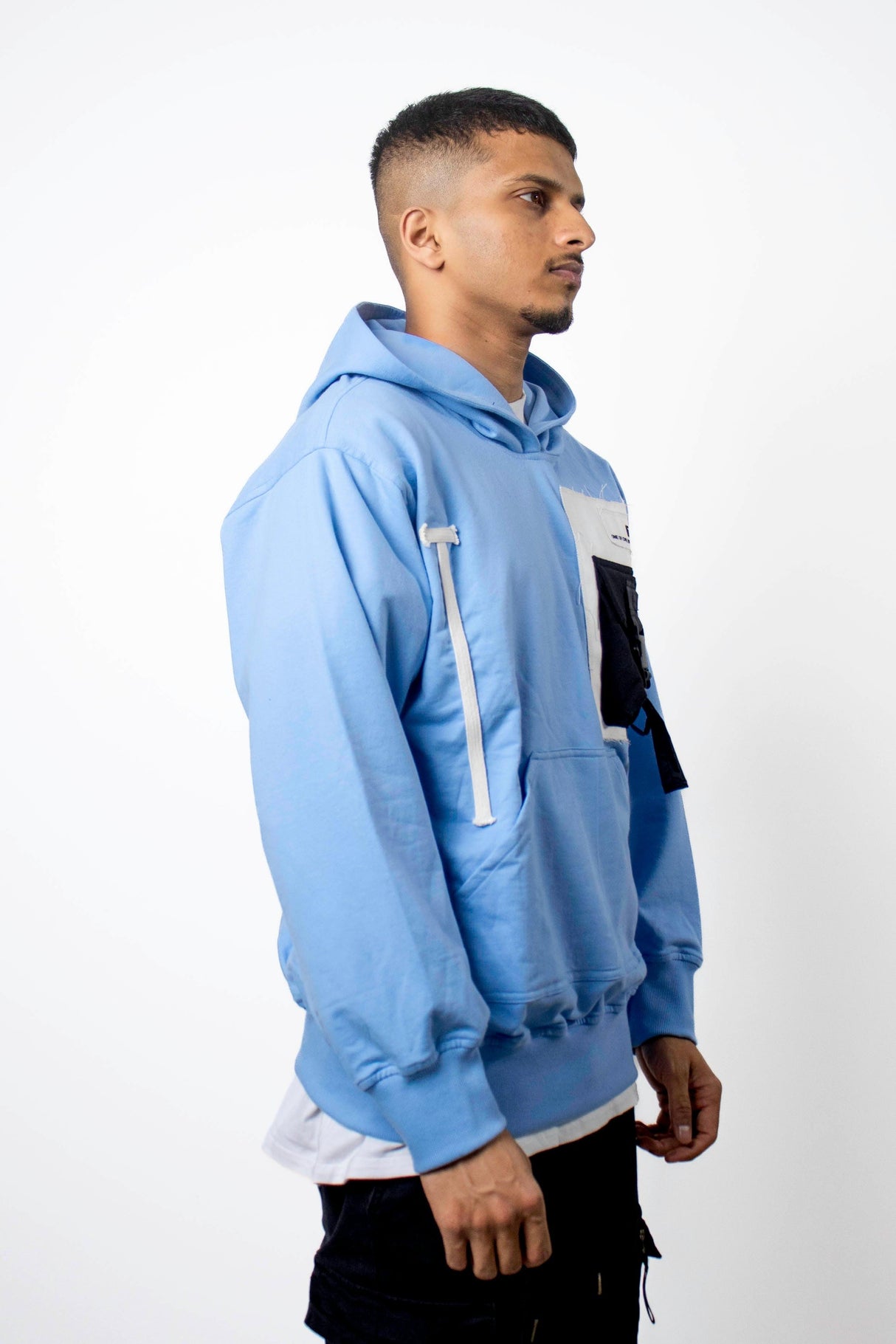 Boxy Sky Hoodie - dawntown