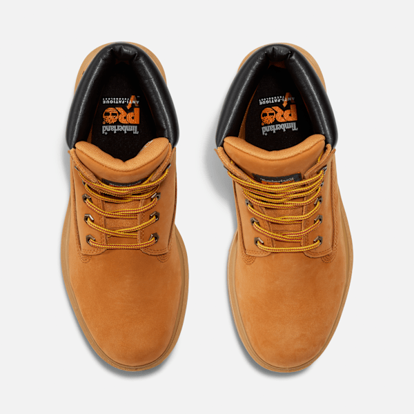 Timberland Direct Attach 6" Soft Toe Waterproof Work Boot Wheat Men'S