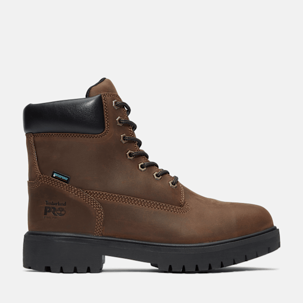 Timberland Direct Attach 6" Steel Toe Waterproof Work Boot Brown Men'S