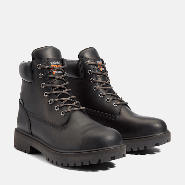 Timberland Pro Direct Attach 6" Waterproof Insulated Steel-Toe Work Boot Black Men'S