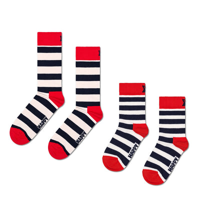 Mini & Me: Matching Stripe Sock Set for Kids & Adults