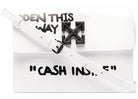 Off-White "Cash Inside" Ss22 Jitney Bag White/Black