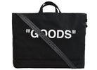 Off-White Quote Tote Bag "Goods" Black White