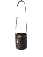 Off-White Diag Cut-Out Bucket Bag Black
