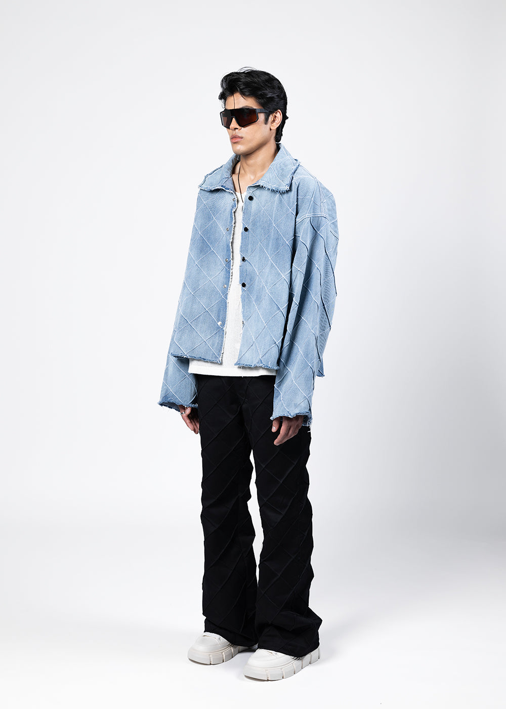 EVEMEN PIN TUCKS DENIM