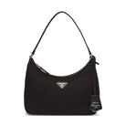 Prada Re-Edition 2005 Mini Bag Nylon Saffiano Leather Strap Black