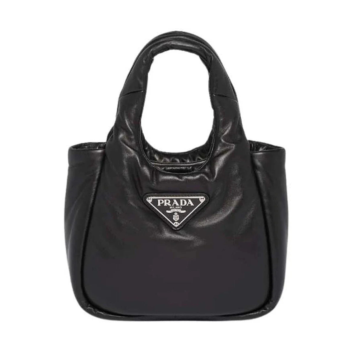 Prada Small Padded Soft Nappa-Leather Bag Black