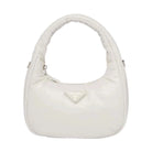 Prada Soft Padded Nappa-Leather Mini Bag White