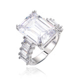 Center Stone Baguette Band Ring