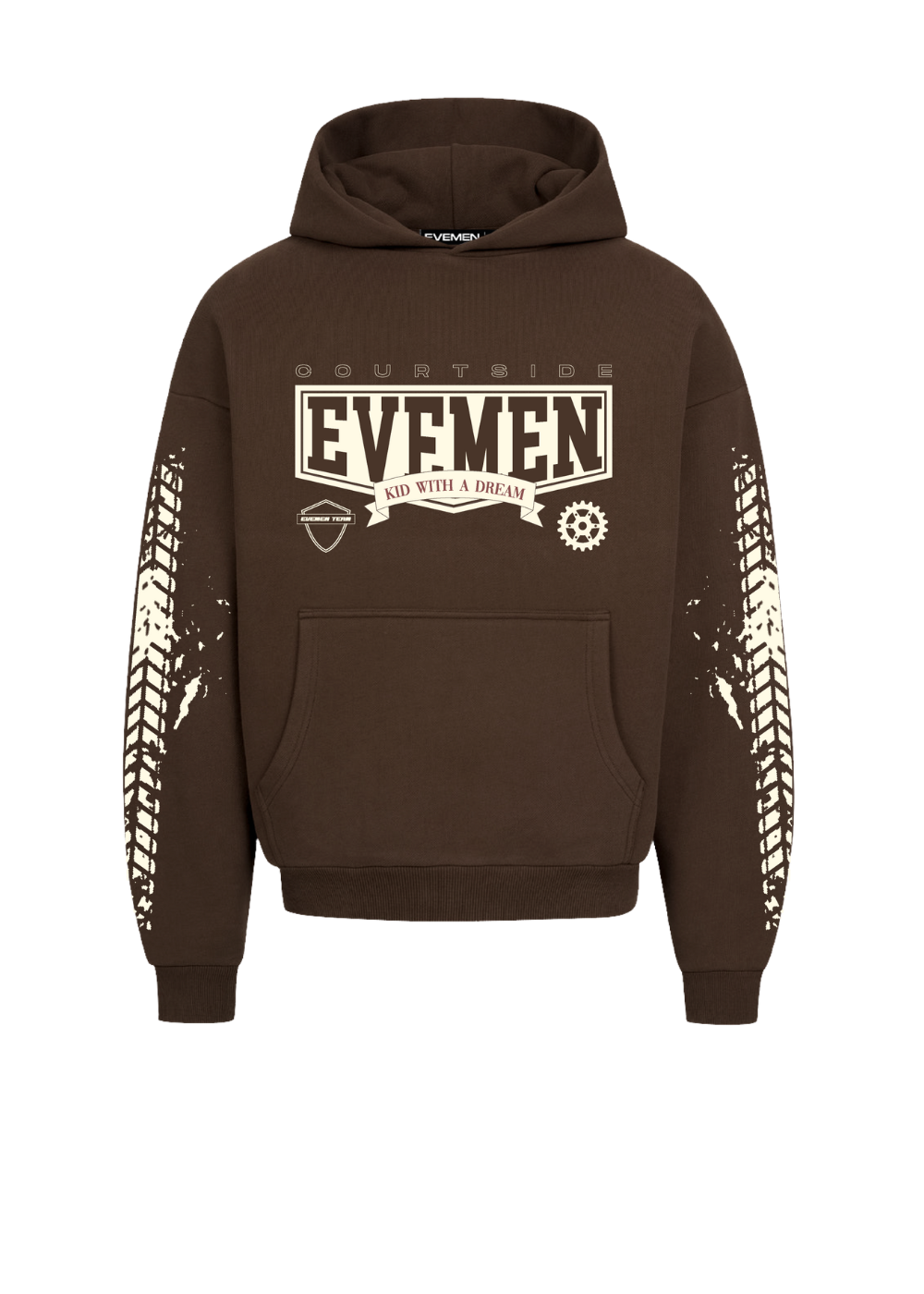 EVEMEN DRIFT HOODIE - BROWN