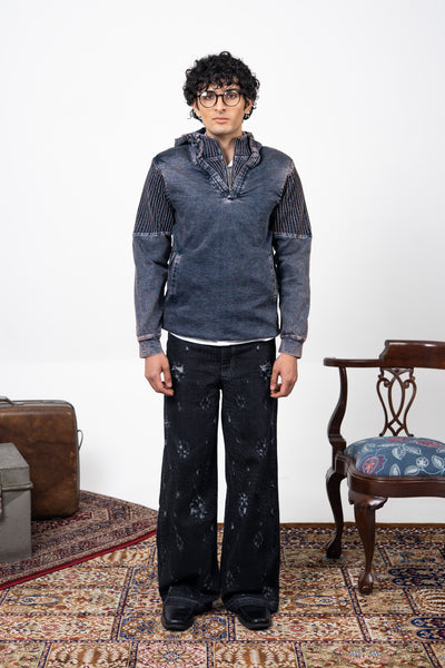 Sculpted Denim Unisex Hoodie