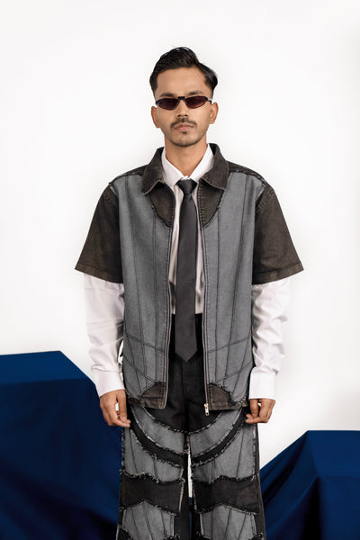 Shining Armour Panelled Shirt