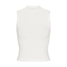 Skims Cotton Jersey Mock Neck Tank Marble