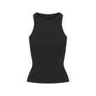 Skims Cotton Jersey Crew Neck Tank Soot