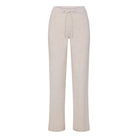 Skims Cotton Jersey Straight Leg Pant Heather Oatmeal