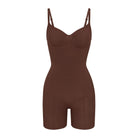 Skims Seamless Sculpt Mid Thigh Bodysuit Cocoa