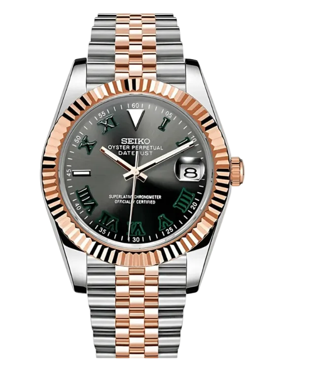 Seiko Mod Datejust Wimbledon Two-Tone