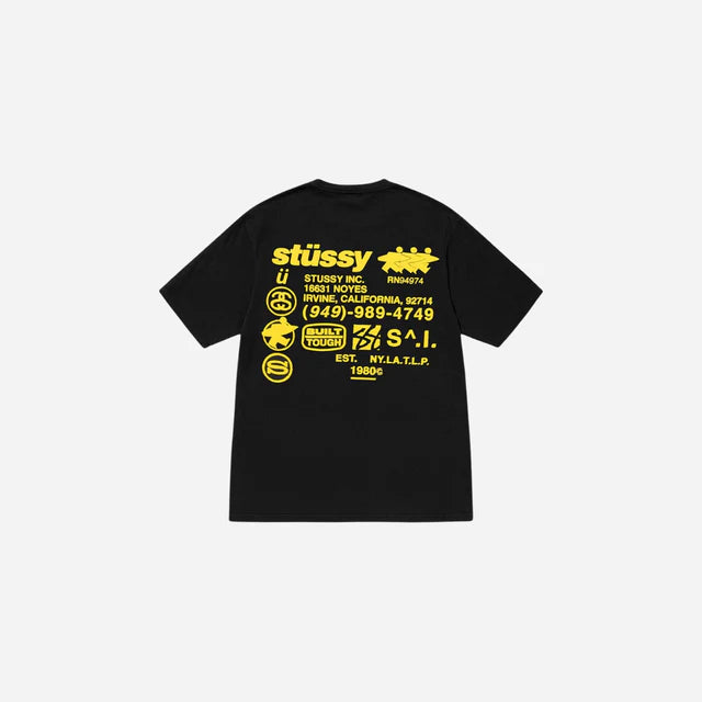 STUSSY DNA TEE PIGMENT DYED BLACK