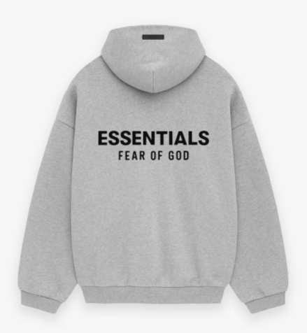 Fear of God Essentials Fleece Hoodie Light Heather Gray FW24