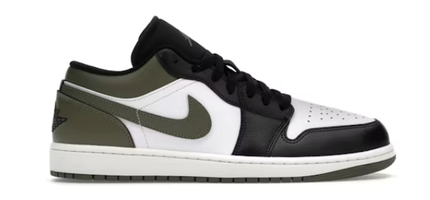 Jordan 1 Low Black Toe Medium Olive