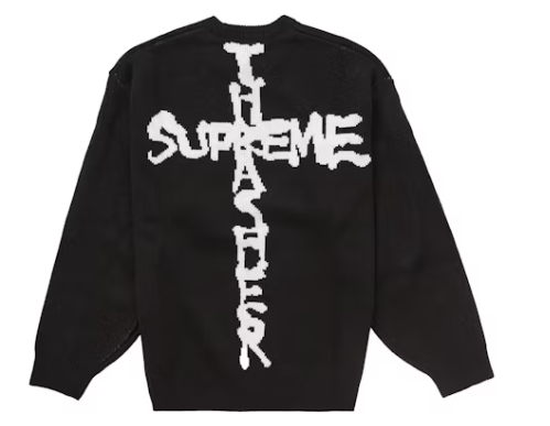 Supreme Thrasher Sweater (FW24) Black – Dawntown